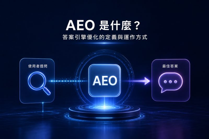 AEO是什麼？答案引擎優化的定義與運作方式 說明圖