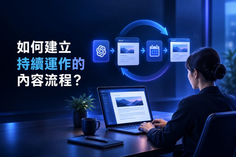 建立可持續內容流程的主要步驟