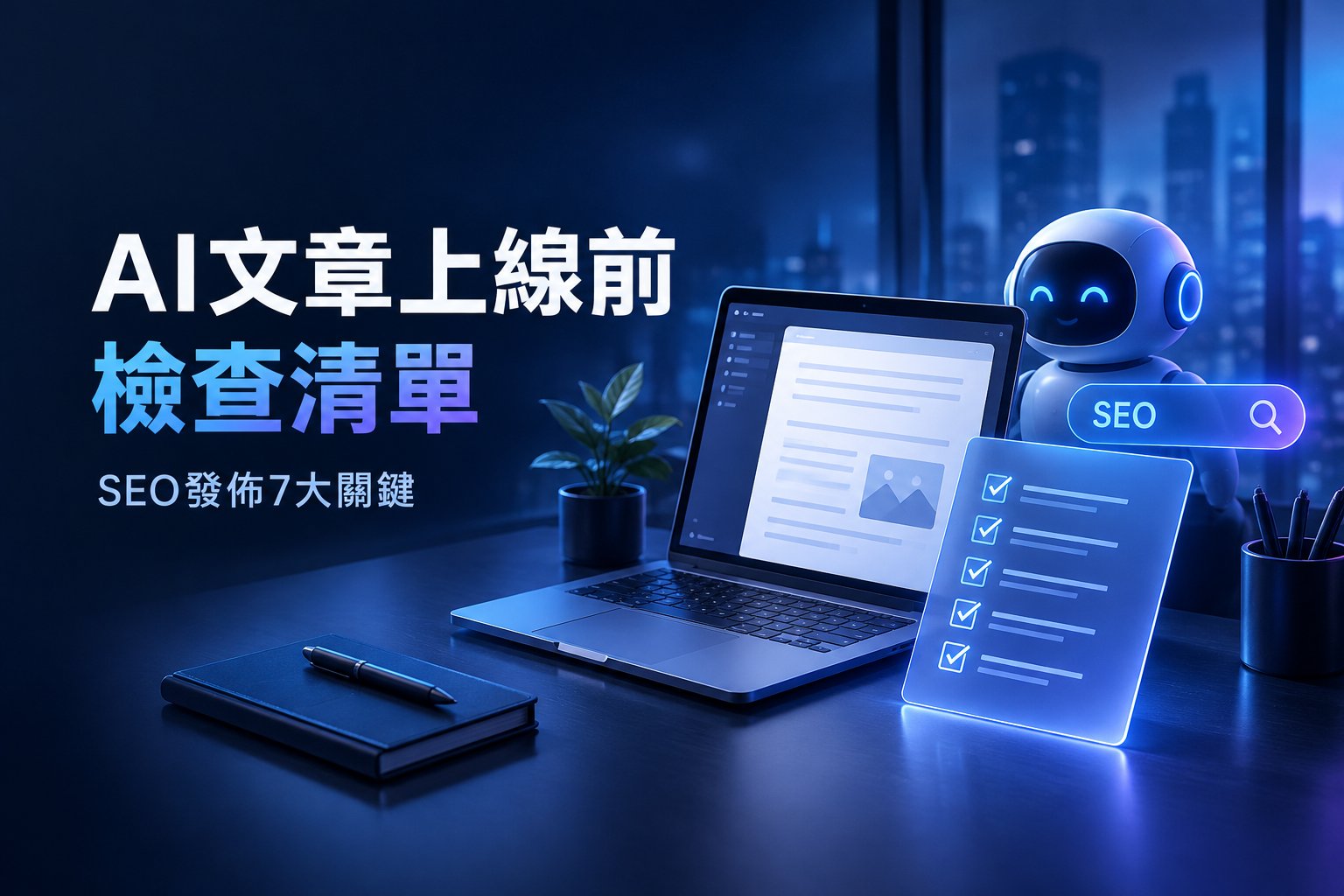 AI 文章上線前要檢查什麼？企業 SEO 發佈清單